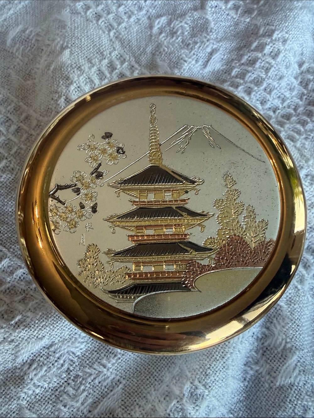 The Art of Chokin 24k Gold Trim Trinket Box